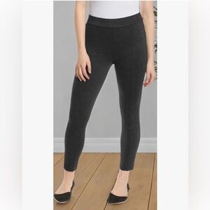 Anne Klein Charcoal Ponte Slim Ankle Leggings